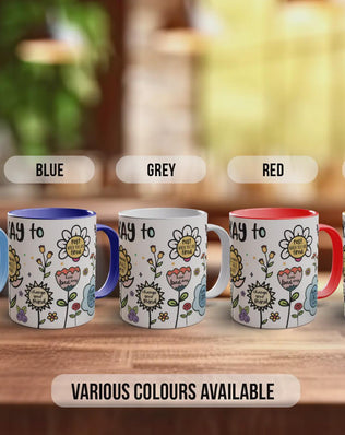 It’s Okay To Mug – Positive Mental Health Affirmation Coffee Cup Gift