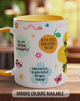 Keep Going Keep Growing Mug – Positive Affirmation Coffee Cup Gift