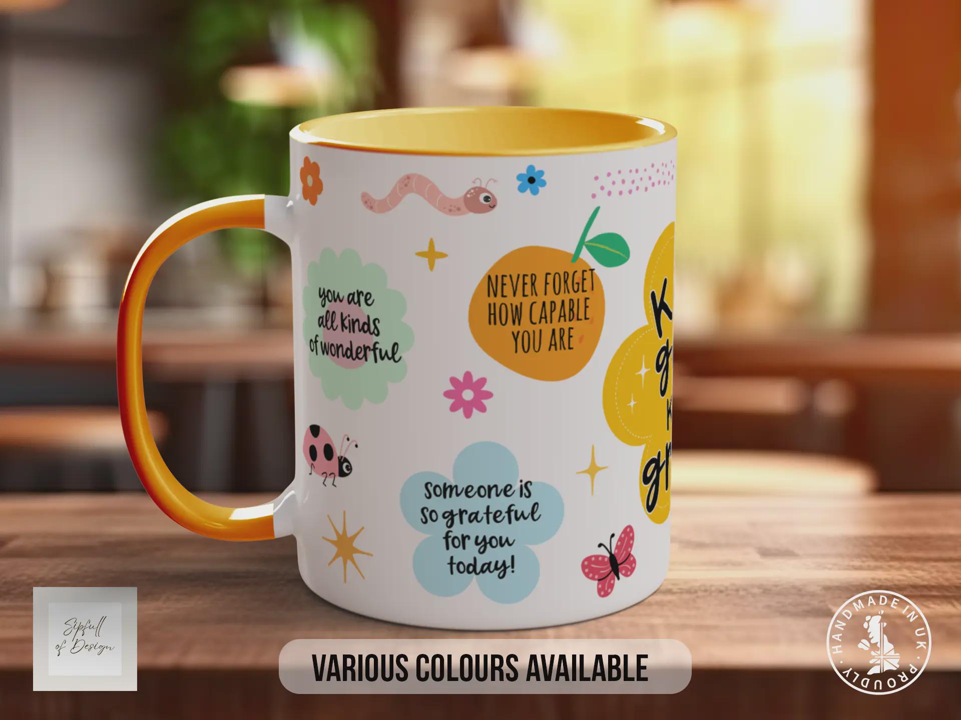 Keep Going Keep Growing Mug – Positive Affirmation Coffee Cup Gift