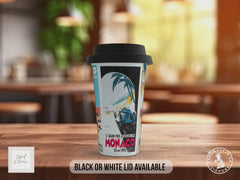 Monaco 30’s Grand Prix Travel Mug – Vintage Racing Poster Insulated Cup