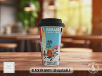 Monaco 30’s Grand Prix Travel Mug – Vintage Racing Poster Insulated Cup