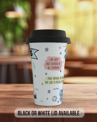 Aquarius Travel Mug – Zodiac Star Sign Insulated Coffee Cup Gift