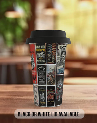 Built for Speed Travel Mug – Retro Biker Motorcycle Insulated Cup