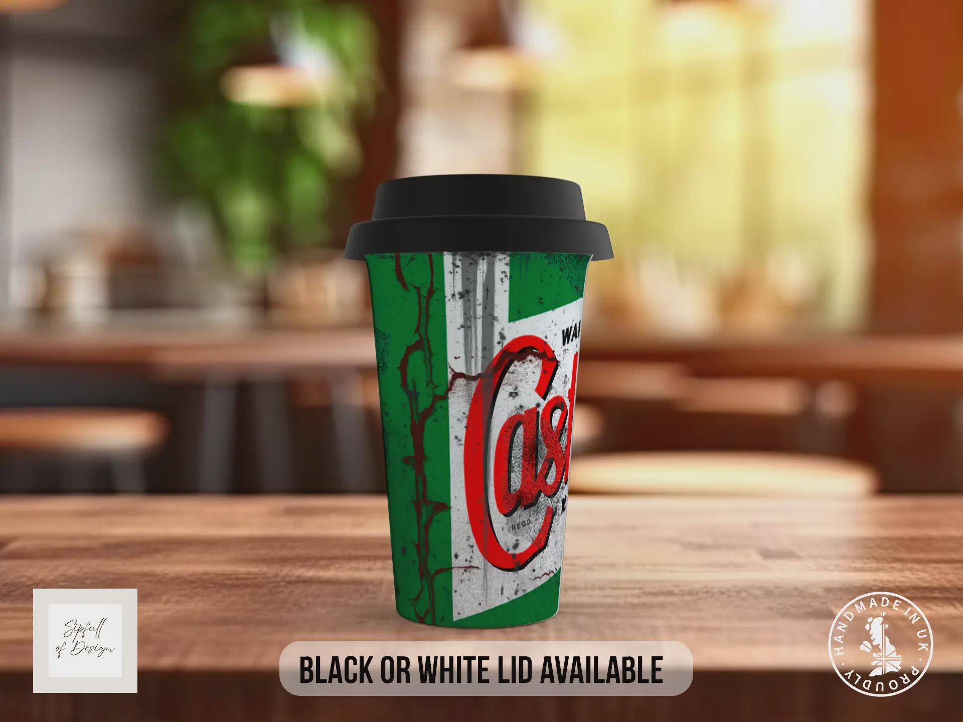 Castrol Motor Oil Travel Mug – Retro Vintage Insulated Coffee Cup