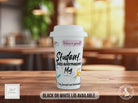 Student Daily Affirmations Travel Mug – Motivational Coffee Cup for Exams & Study – Uplifting Gift with Black or White Lid