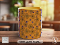 Halloween Spider Web Mug: Colorful Spiders & "BOO" Coffee Cup