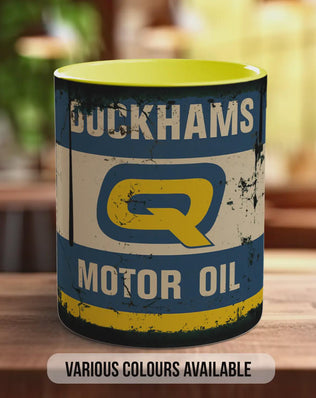 Duckhams Q Motor Oil Mug – Retro Racing Mug for Car Lovers | Classic Duckhams Q Design | Handmade in Sussex UK