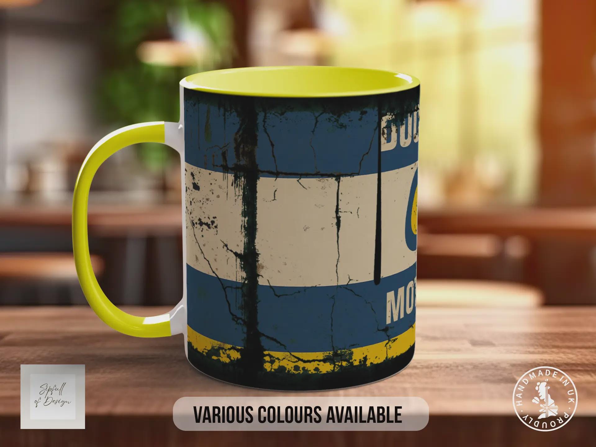 Duckhams Q Motor Oil Mug – Retro Racing Mug for Car Lovers | Classic Duckhams Q Design | Handmade in Sussex UK