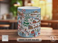 Where’s Willy? Christmas Mug | Funny Novelty Christmas Gift | Handmade in Sussex UK