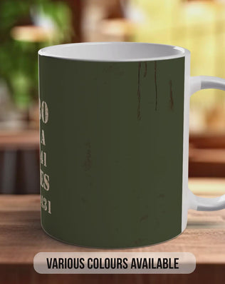 OMD-80 Military Oil Mug – Army Green Vintage Design | Retro Military Vehicle Gift | Handmade in Sussex UK