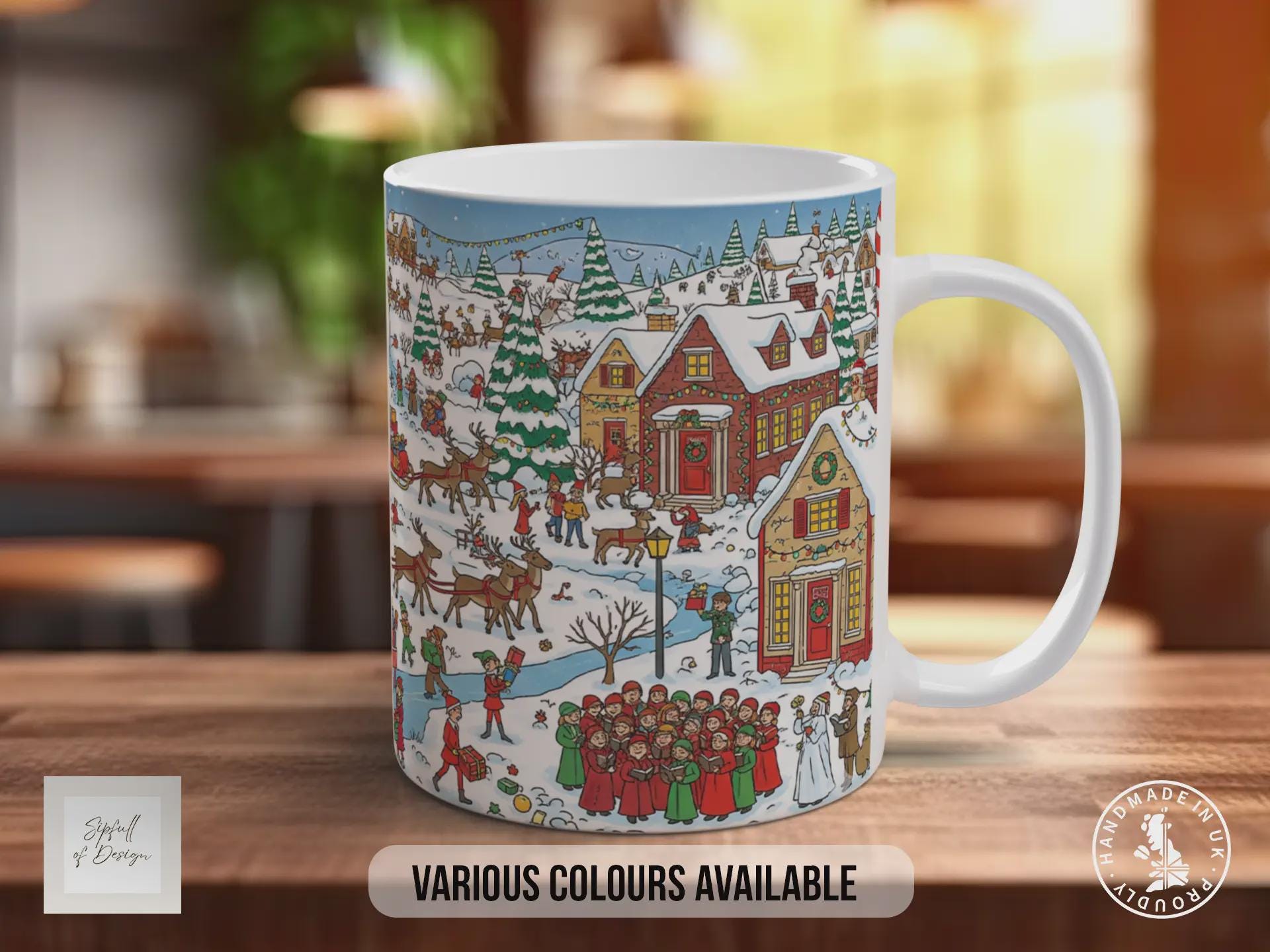 Where’s Willy? Christmas Mug | Funny Novelty Christmas Gift | Handmade in Sussex UK