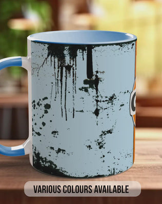 Vintage Gulf Oil Mug | Classic Racing Stripe Design | Retro Garage & Motorsport Gift | Handmade UK