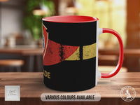 Vintage Fina Supergrade Motor Oil Mug | Retro Garage Oil Tin Design | Classic Car & Mechanic Gift | Handmade UK