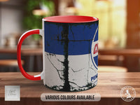 Vintage Chevron Penetrating Oil Mug | Retro Garage Petrol Tin Design | Classic Car & Mechanic Gift | Handmade UK