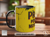 Pratt’s Perfection Motor Spirit Mug | Vintage Garage Style Petrol Can Design | Classic Car & Mechanic Gift | Handmade UK