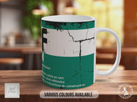 Vintage Elf LHM Citroën Mug | Classic French Car Hydraulic Fluid Design | Retro Garage & Classic Car Gift | Handmade UK