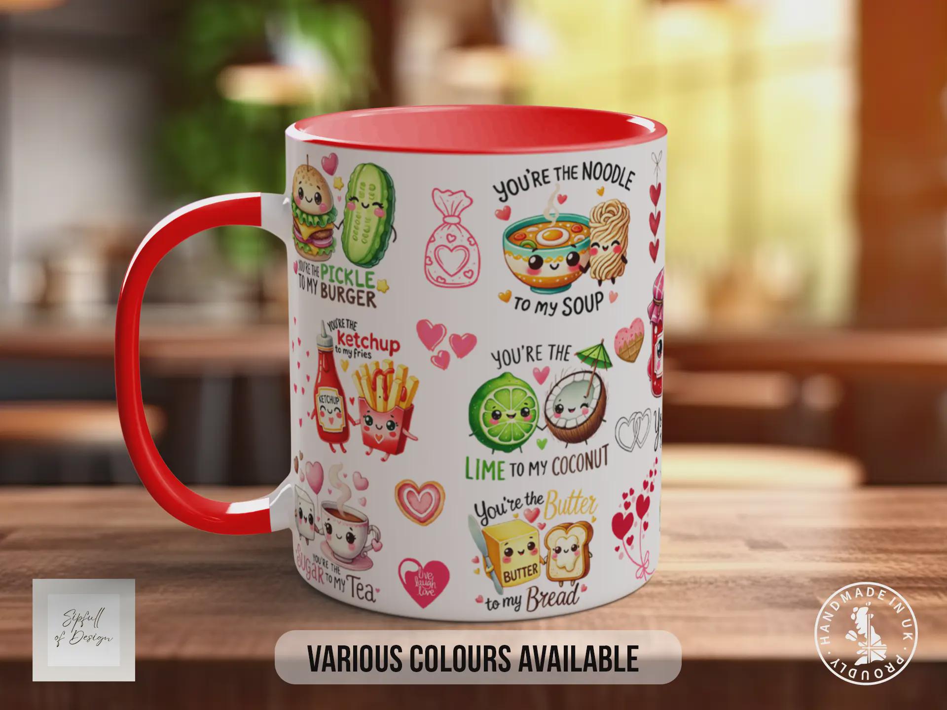 You’re the Jam to My Toast Mug | Food Pun Valentine Gift | Funny Romantic Mug | Handmade UK