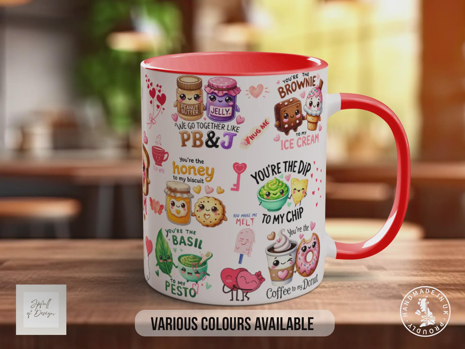 You’re the Jam to My Toast Mug | Food Pun Valentine Gift | Funny Romantic Mug | Handmade UK