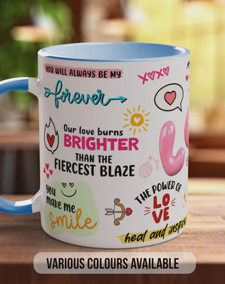 Love Mug | Inspirational Love Quotes Mug | Happy Valentine’s Day Gift | Handmade UK