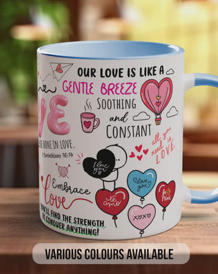 Love Mug | Inspirational Love Quotes Mug | Happy Valentine’s Day Gift | Handmade UK