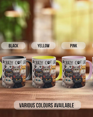 Crazy Cat Lady Mug | Funny Cat Lover Gift | Handmade UK