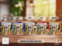 Colourful Dog Crowd Mug | Playful Dog Art | Handmade UK