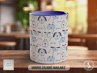 Blue Dog Illustration Mug | Puppy Coffee Mug