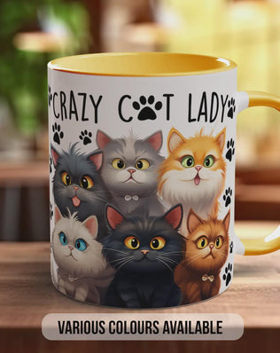 Crazy Cat Lady Mug | Funny Cat Lover Gift | Handmade UK