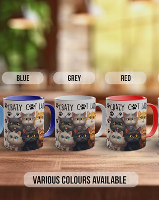 Crazy Cat Lady Mug | Funny Cat Lover Gift | Handmade UK