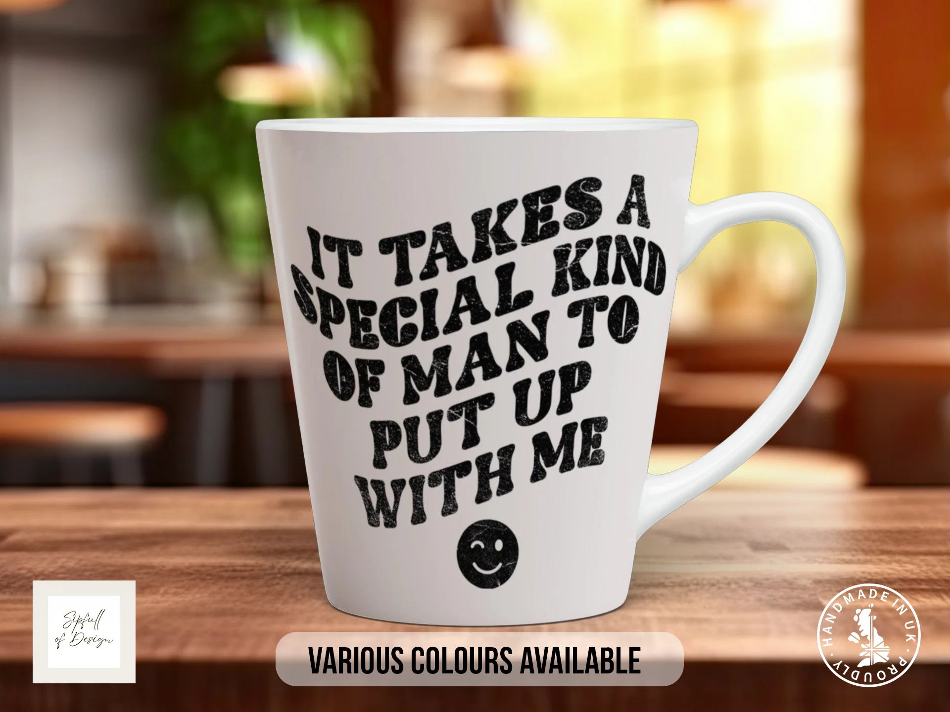 It Takes a Special Kind of Man to Put Up With Me Mug | Funny Valentine's Gift 12oz Latte