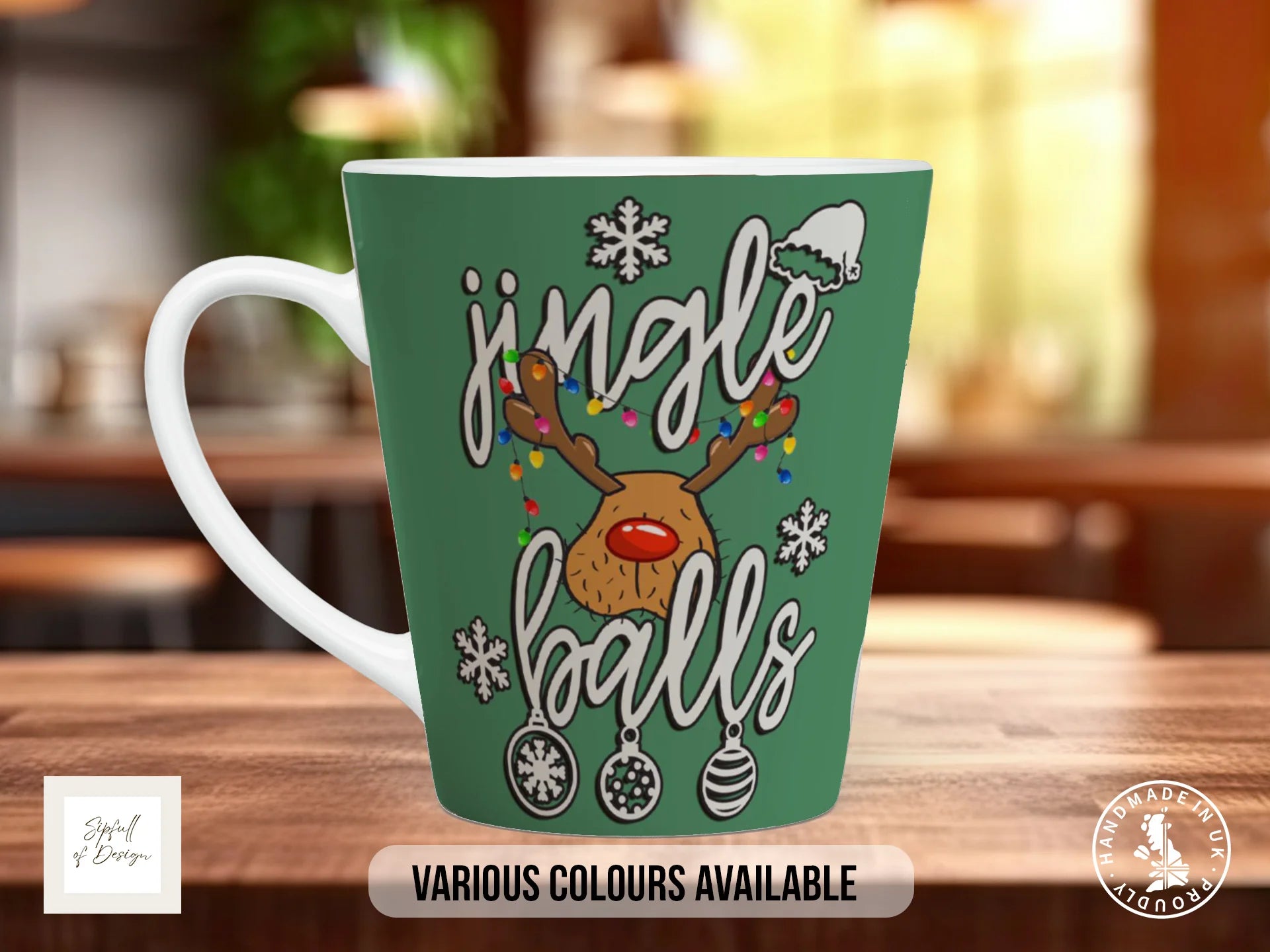 Jingle Balls Funny Christmas Mug 12oz Latte
