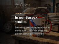 Handpressed in our Sussex studio — Just Danni, her press and oven