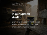 Handpressed in our Sussex studio — Just Danni, her press and oven