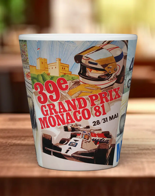 Monaco GP 70s–80s Mug | Vintage Formula 1 Motorsport Gift