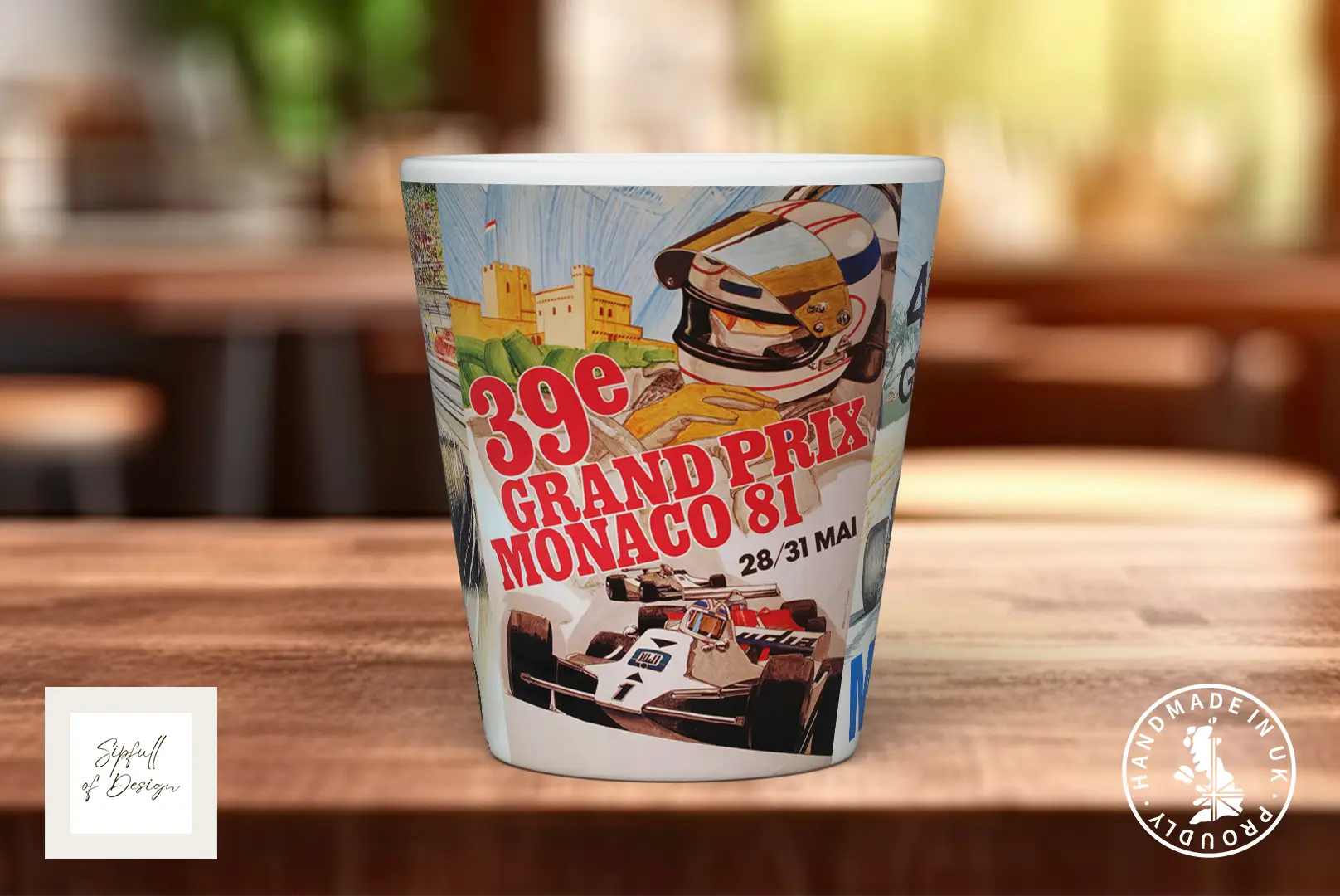 Monaco GP 70s–80s Mug | Vintage Formula 1 Motorsport Gift