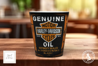 Harley-Davidson Motor Oil Mug | Vintage Retro Motorcycle Gift