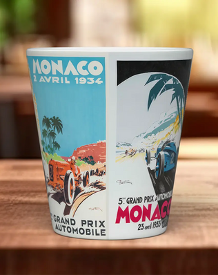 Monaco GP 1930s Mug | Vintage Pre-War Motorsport Gift