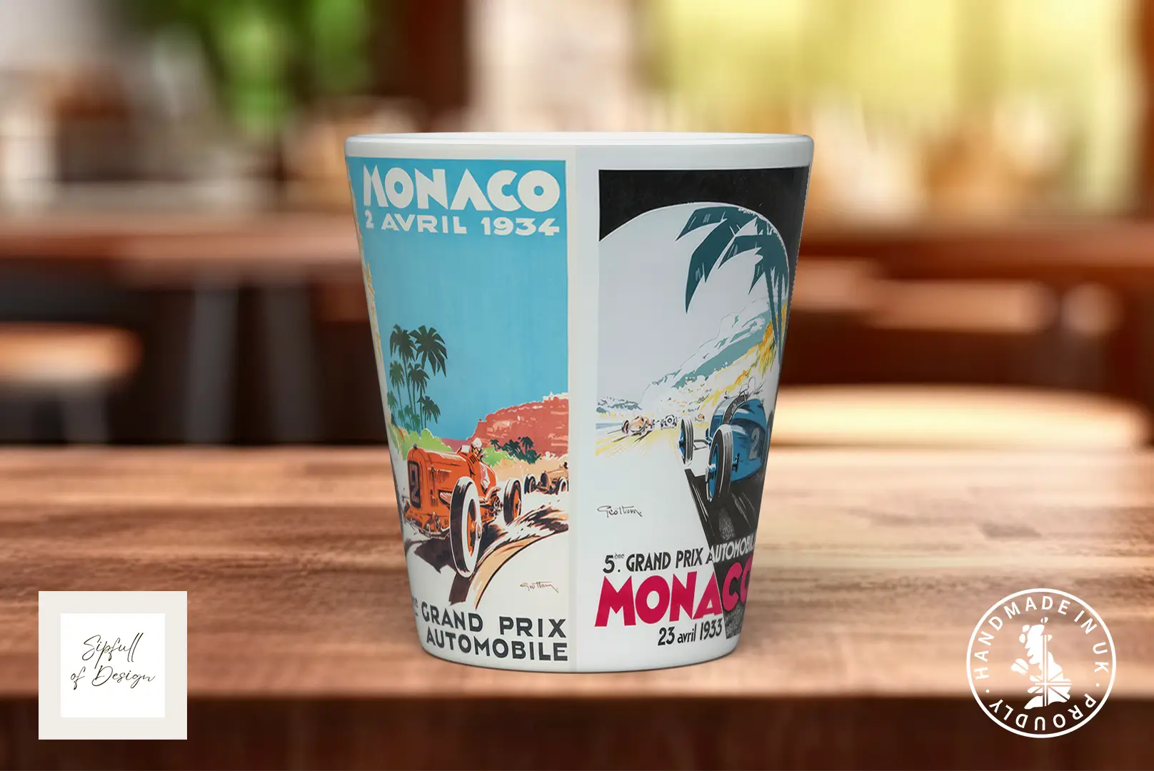 Monaco GP 1930s Mug | Vintage Pre-War Motorsport Gift