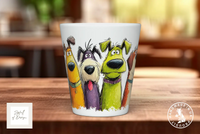 Colourful Dog Crowd Mug | Playful Dog Lover Gift