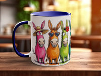 Happy Donkeys Mug | Funny Donkey Lover Gift