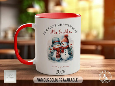 Our First Christmas as Mr & Mrs Mug | Newlywed Christmas Gift