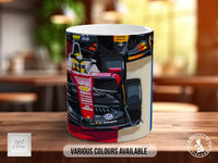 Lewis Hamilton British GP Signature Mug – Joel Clark artwork, centre view