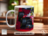 Lewis Hamilton British GP Signature Mug – Joel Clark artwork, left view