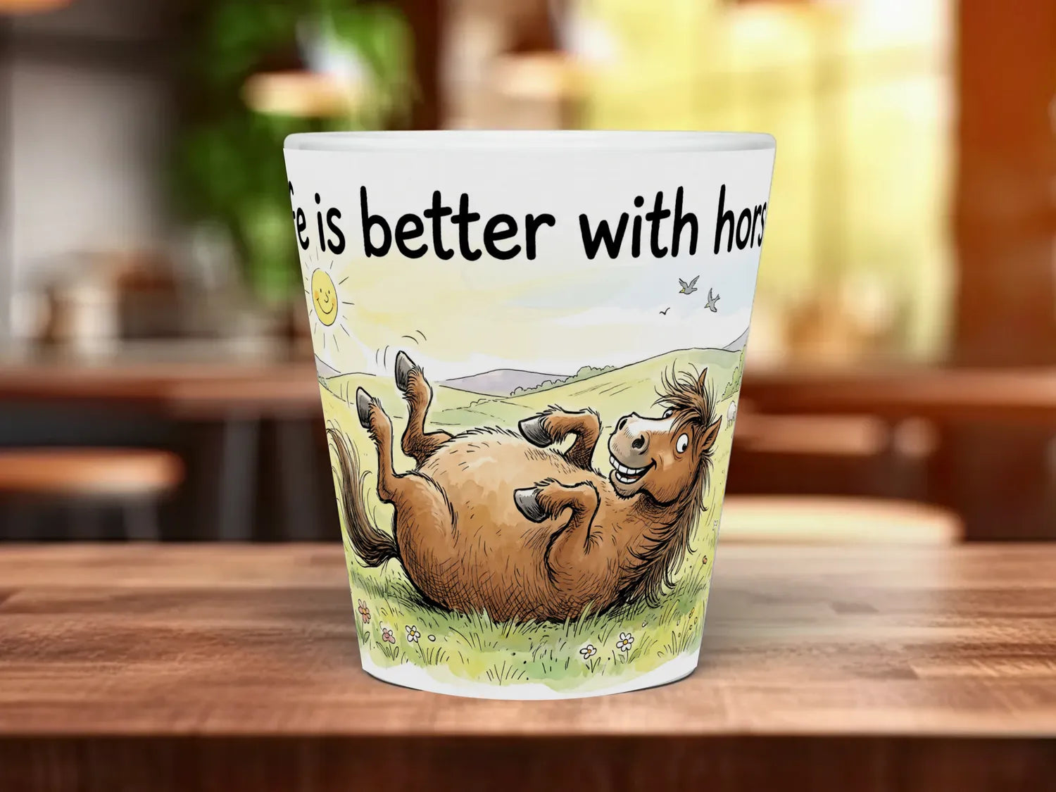 Life Is Better With Horses Mug | Horse Lover Gift 12oz Latte