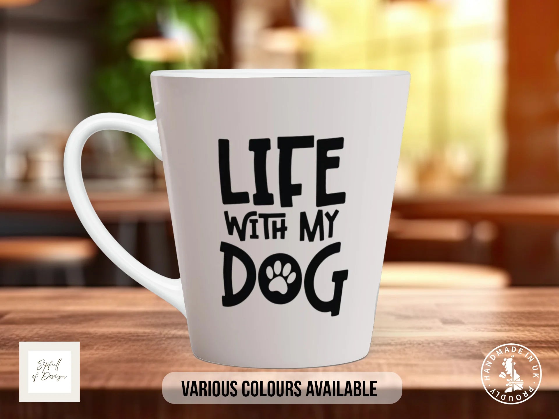 Life with My Dog Mug | Dog Lover Gift 12oz Latte