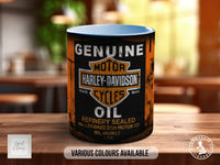 Harley-Davidson Motor Oil Mug | Vintage Retro Motorcycle Gift