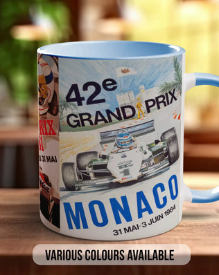 Monaco GP 70s–80s Mug | Vintage Formula 1 Motorsport Gift
