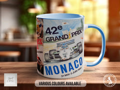 Monaco GP 70s–80s Mug | Vintage Formula 1 Motorsport Gift
