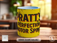 Pratt's Perfection Motor Spirit Mug | Vintage British Petrol Gift