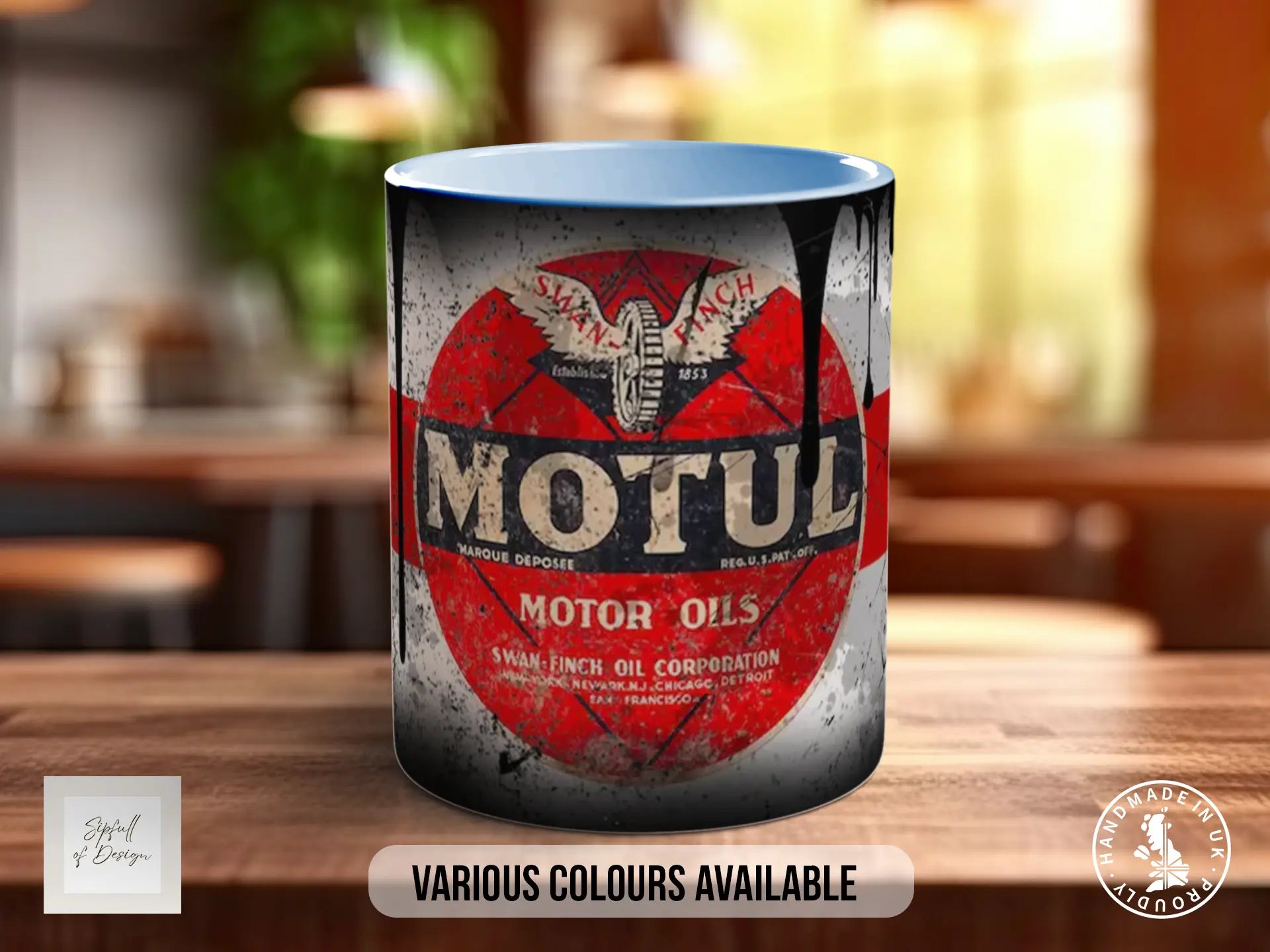 Motul Motor Oil Mug | Vintage Retro Motorsport Garage Gift